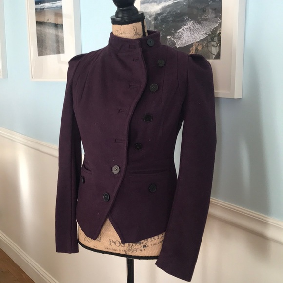 bebe Jackets & Blazers - Purple Bebe Coat size XSmall Stylish & warm